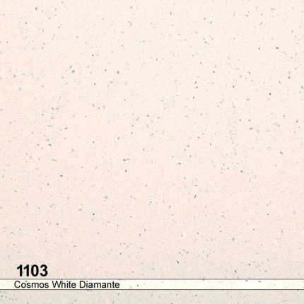 ورق توتم کوارتز مدل 1103 Cosmos White Diamante - رنگ کرم با دانه های ریز