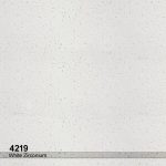 ورق توتم مدل 4219 White Zirconium - رنگ پس زمینه ای سفید با دانه های شیشه ای شفاف