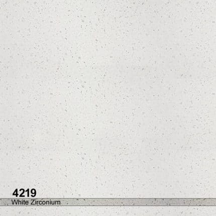 ورق توتم مدل 4219 White Zirconium - رنگ پس زمینه ای سفید با دانه های شیشه ای شفاف