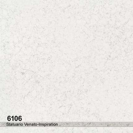 ورق توتم مدل 6106 Statuario Venato Inspiration - رنگ زمینه ای سفید با رگه های خاکستری ملایم و پراکنده