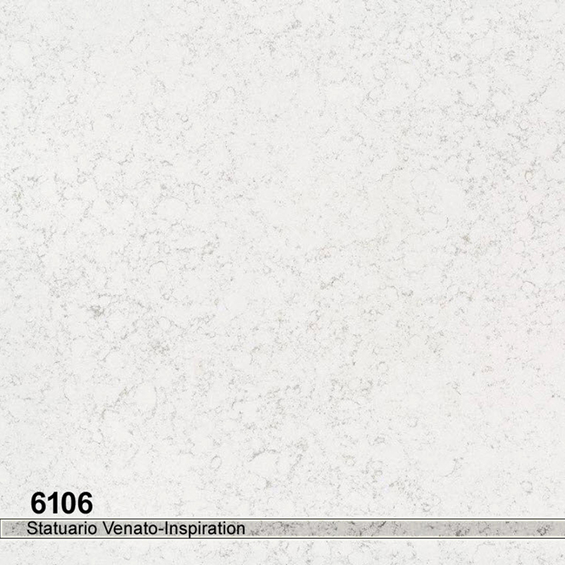 totemQuartz-slab-model-6106-Statuario-Venato-Inspiration ورق توتم مدل 6106 Statuario Venato Inspiration - رنگ زمینه ای سفید با رگه های خاکستری ملایم و پراکنده