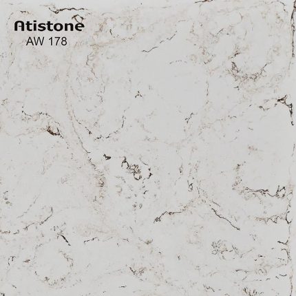 ورق آتیستون مدل AW-178 دارای رنگ سفید با رگه های قهوه ای