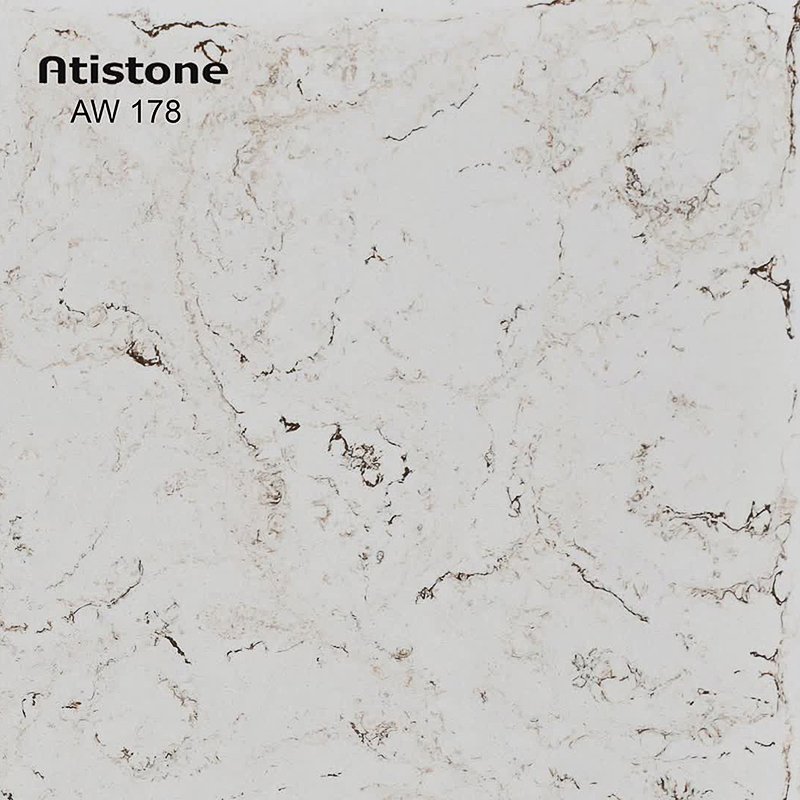 ورق آتیستون مدل AW-178 دارای رنگ سفید با رگه های قهوه ای