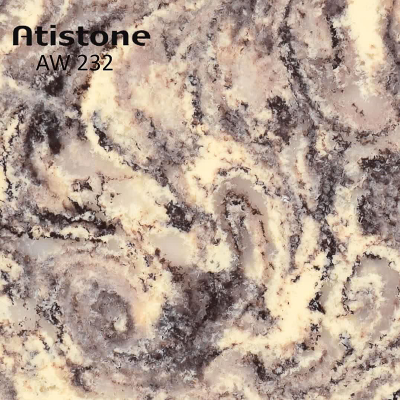 ورق آتیستون مدل AW-232 دارای رنگ زمینه کرم با رگه های قهوه ای