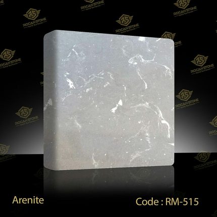 ورق روکان استون مدل RM-515-آرنایت دارای رنگ طوسی با رگه های سفید